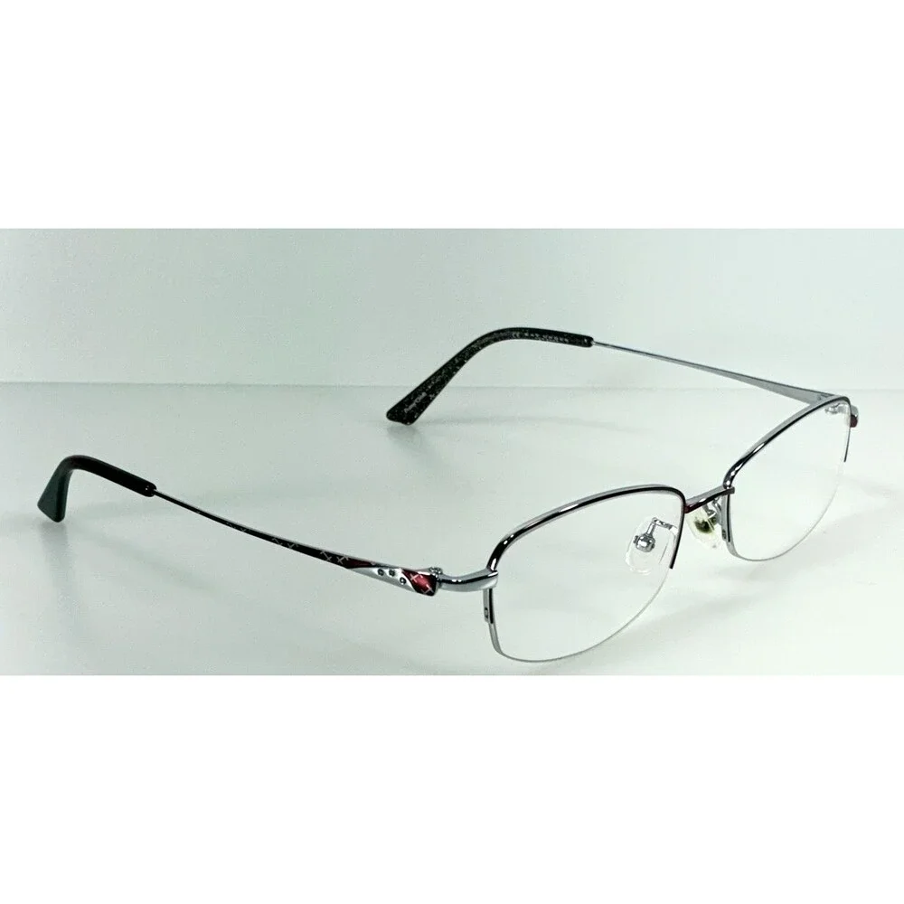 Kay Unger Eyeglasses K228 BUR, 53-17-140 Burgundy & Silver Frames Only